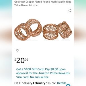 4 Copper Round Mesh (Used once) (4 sets available)